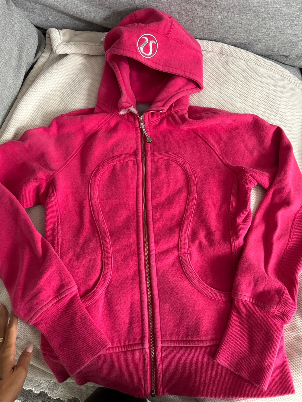 lululemon athletica Hot Pink scuba Full-Zip Hoodie